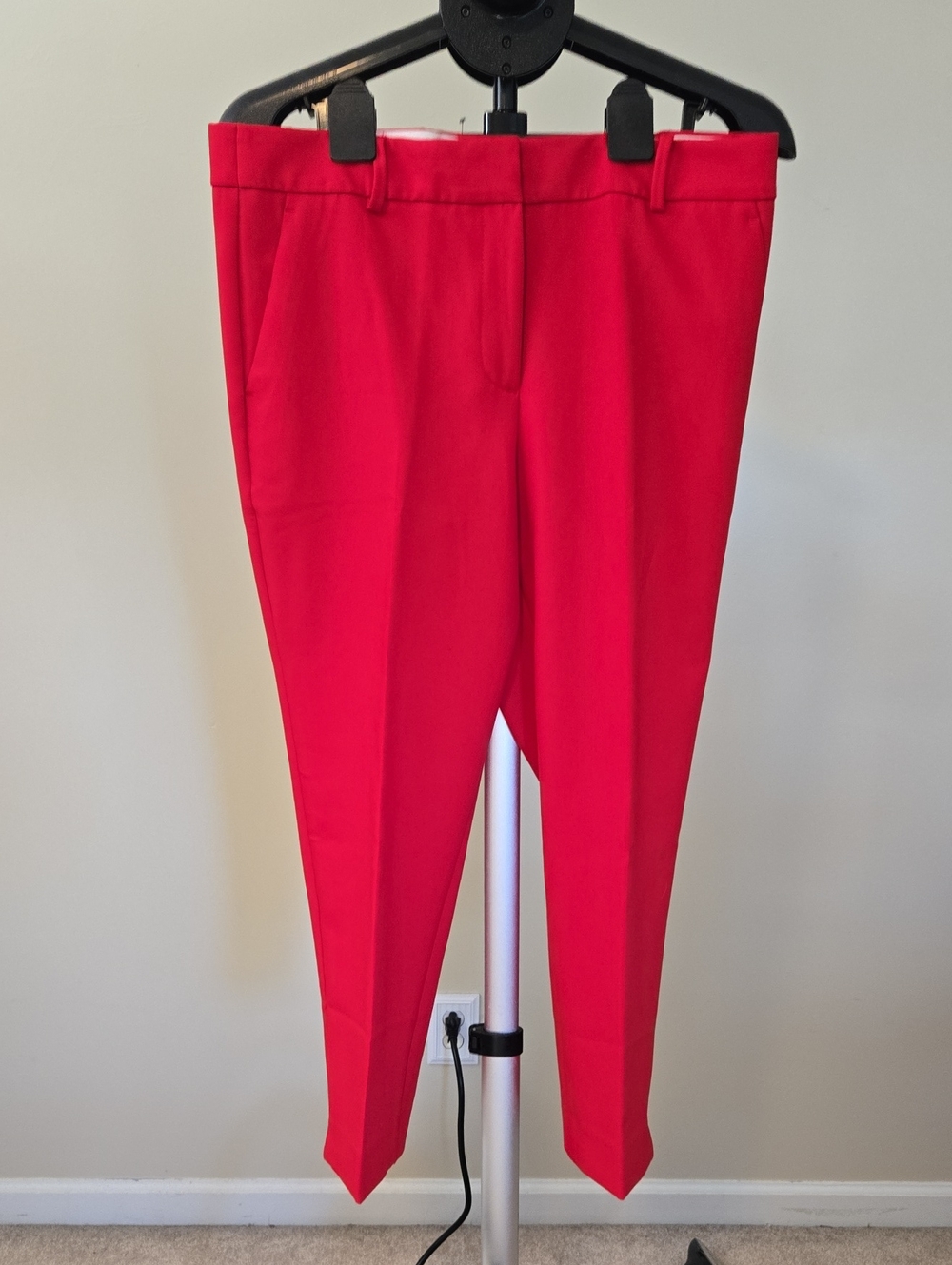 Talbots Red Straight-Leg Ponte Pants
